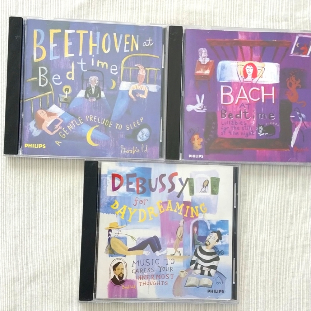 Set of 3 Debussy Bach Bethoven cds like new